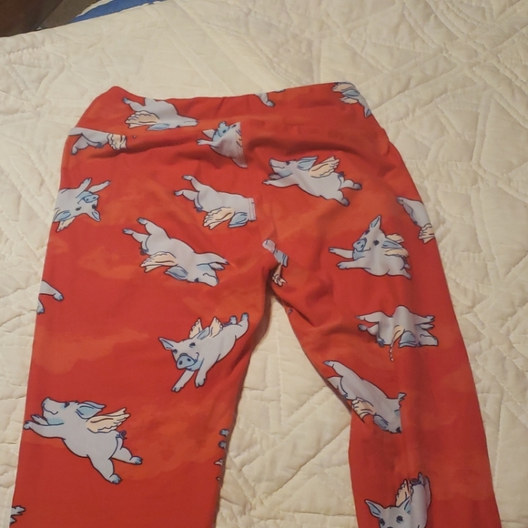Rare LulaRoe flying pig OS leggings - Picture 4 of 4